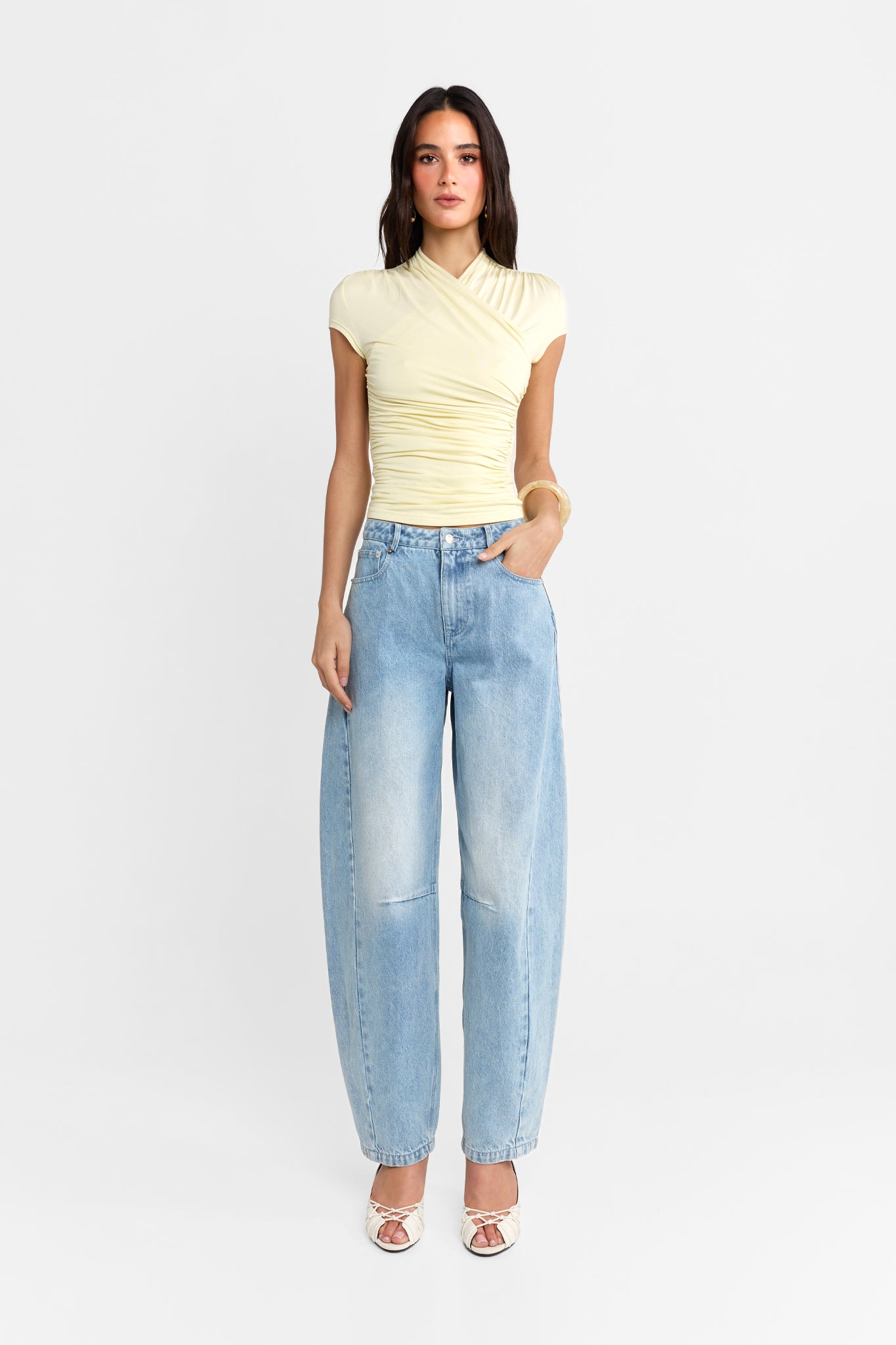 Adalia Cap Sleeve Top | Butter