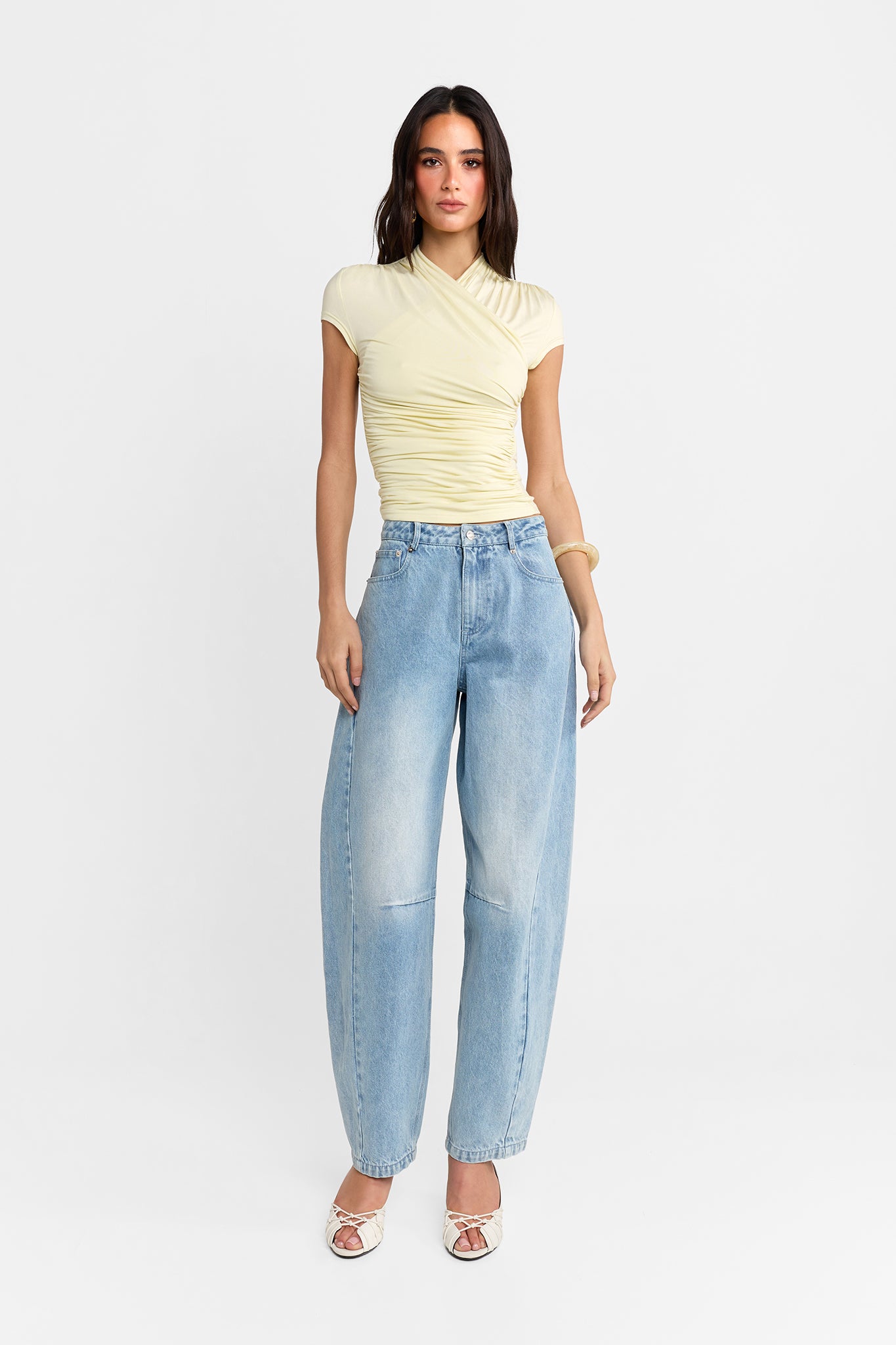 Adalia Cap Sleeve Top | Butter