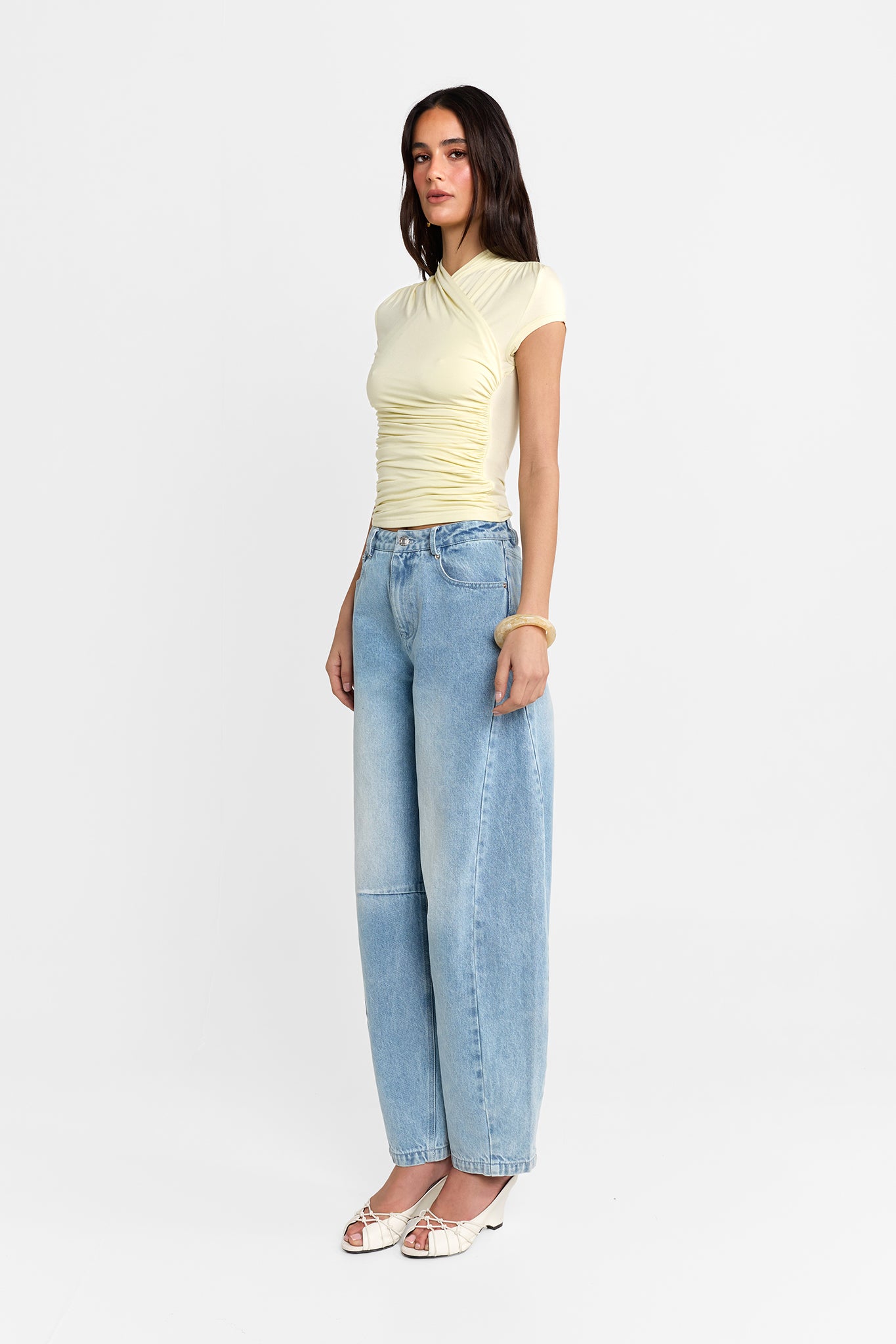 Adalia Cap Sleeve Top | Butter