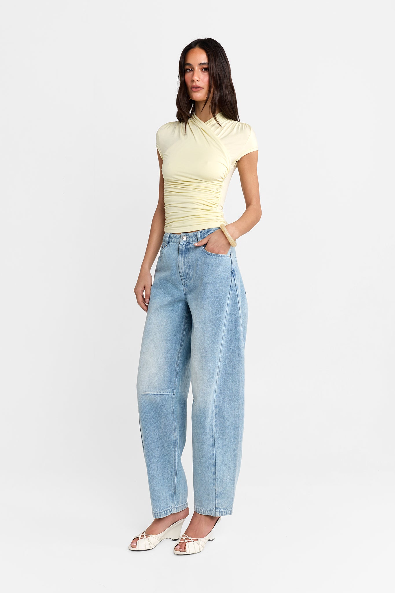 Adalia Cap Sleeve Top | Butter