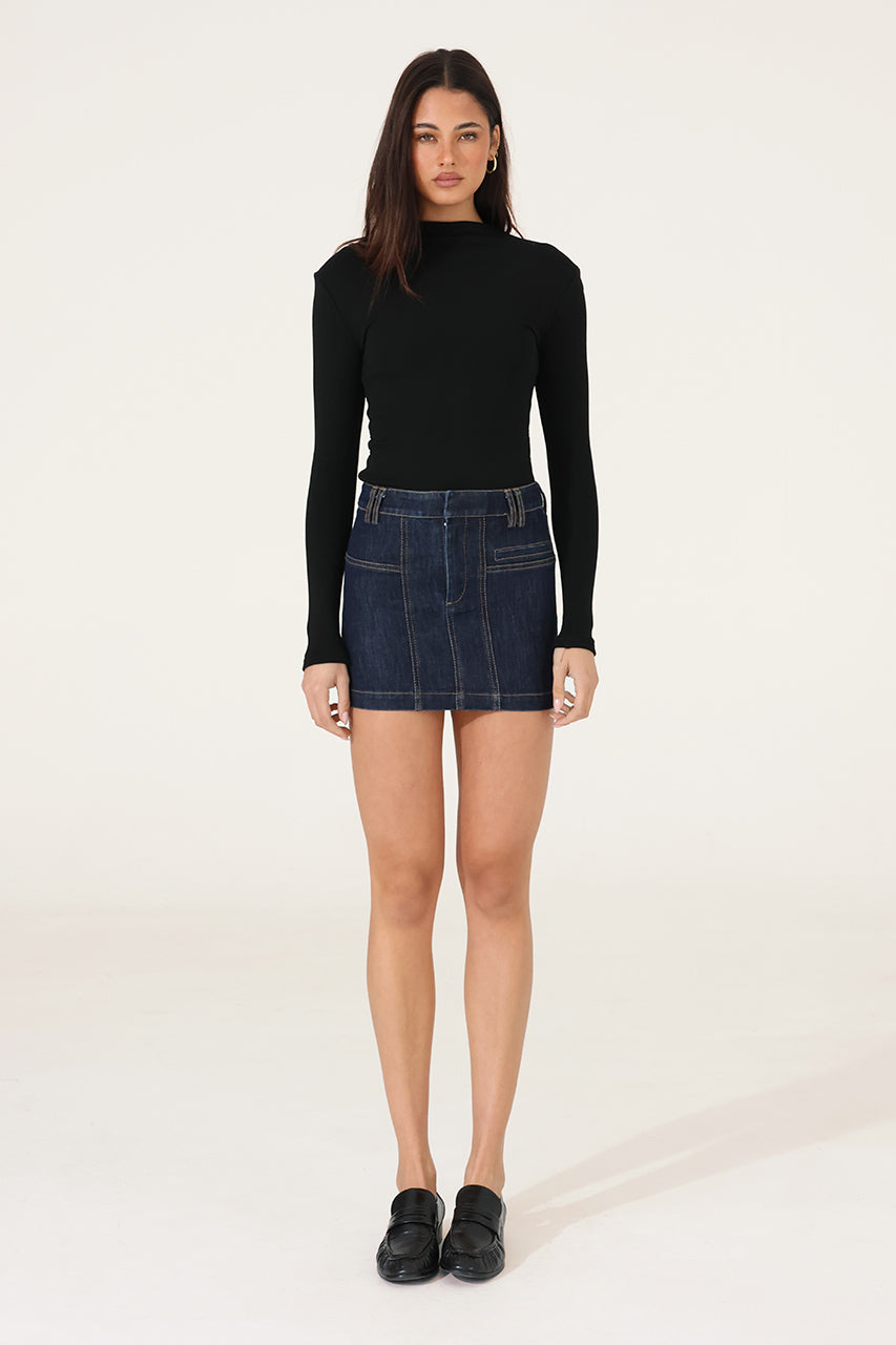 Anja Mini Skirt | Denim