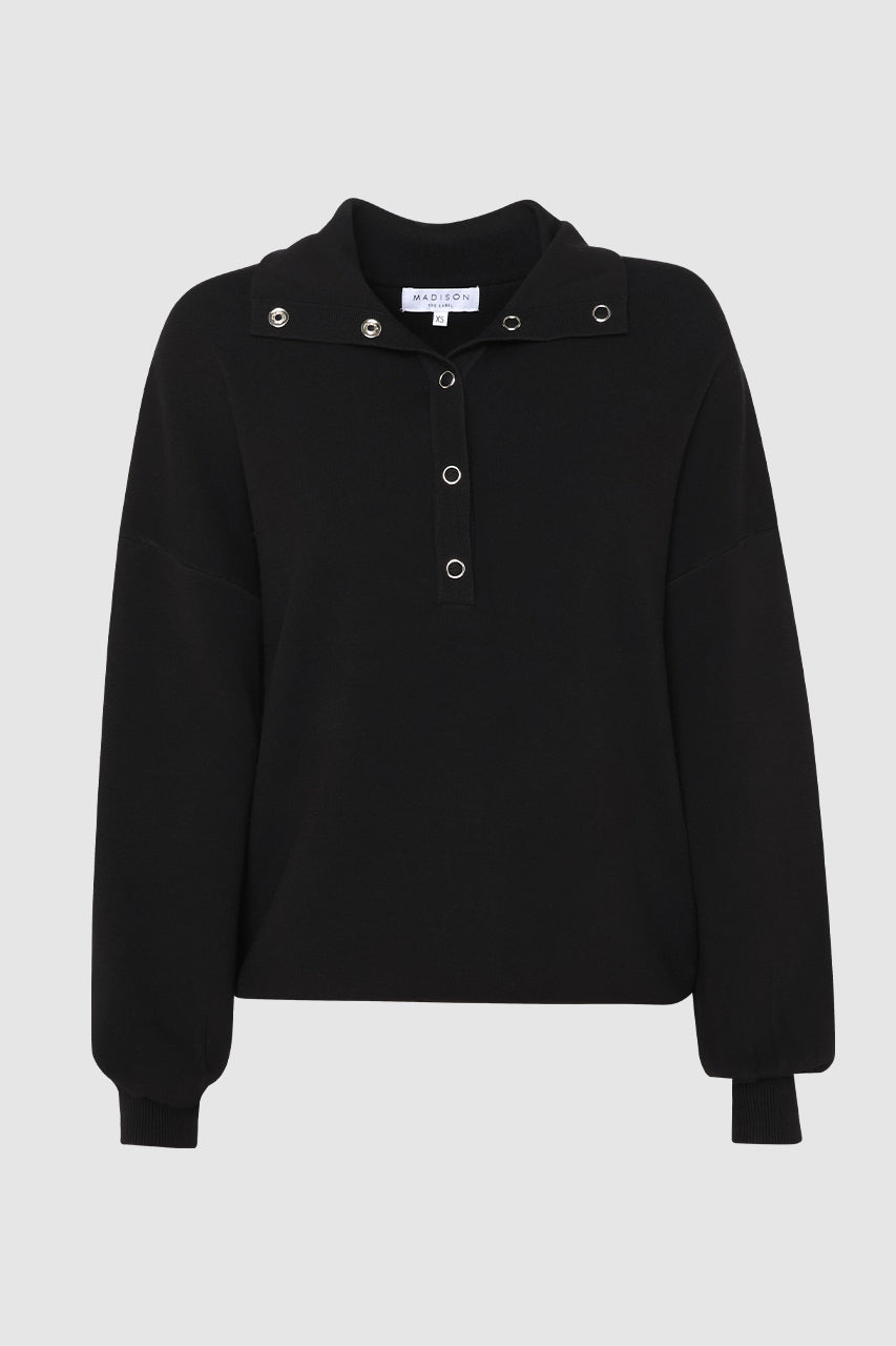 Anthea Knit Jumper | Black