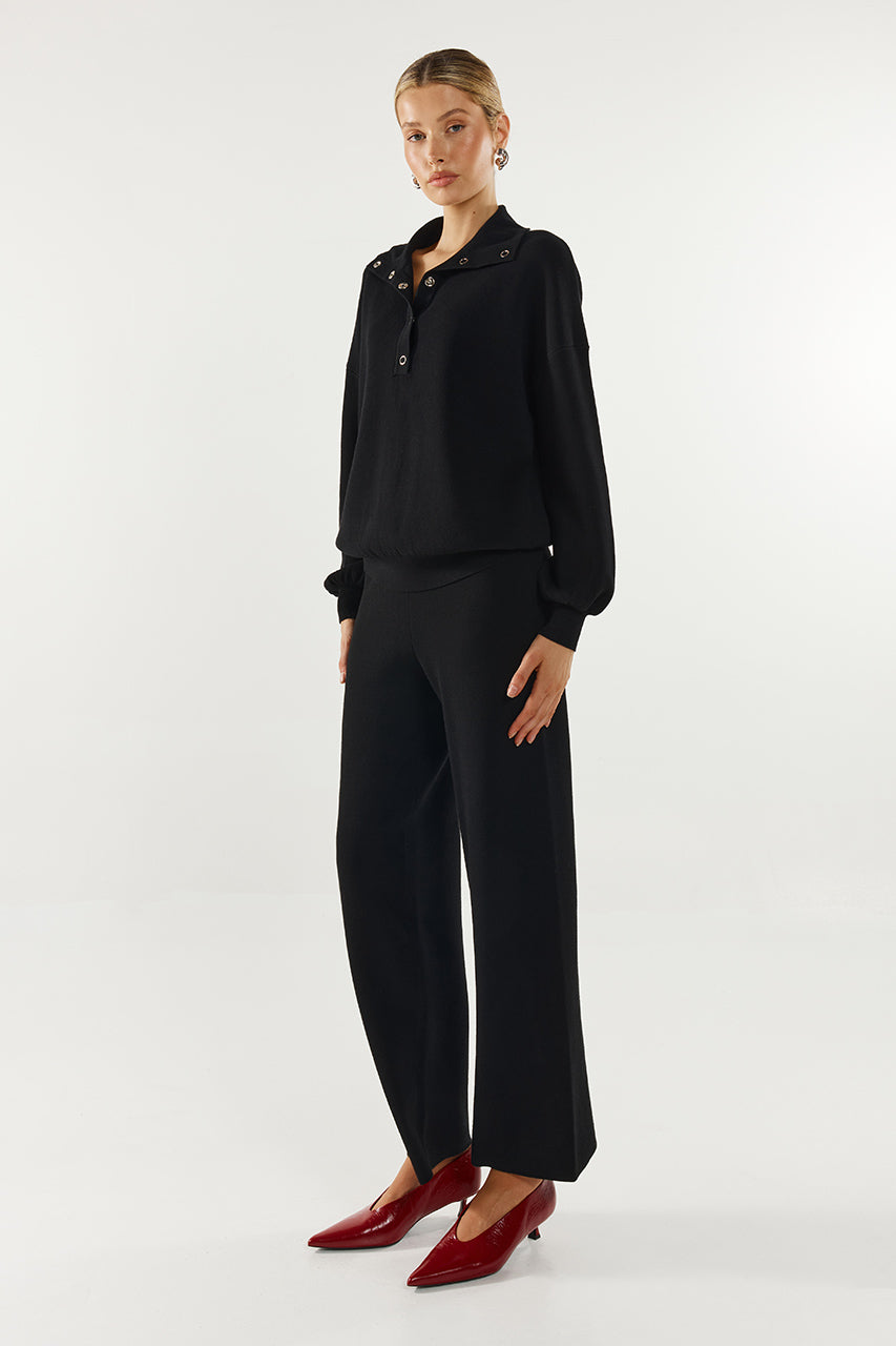 Anthea Knit Pant | Black