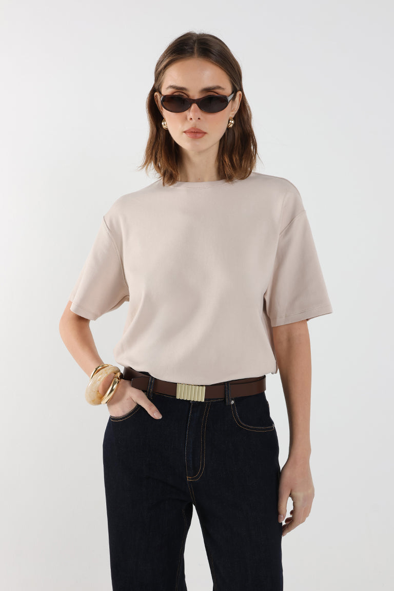 Boyfriend T-Shirt | Oat