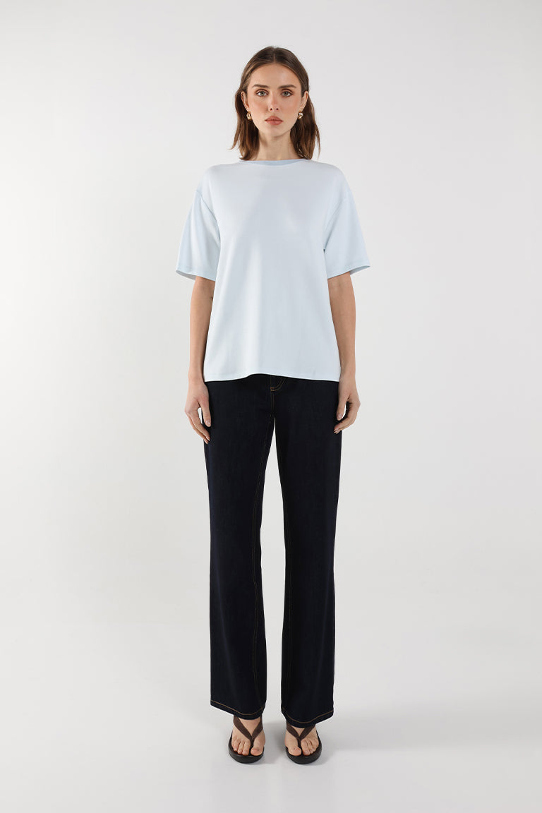 Boyfriend T-Shirt | Powder Blue