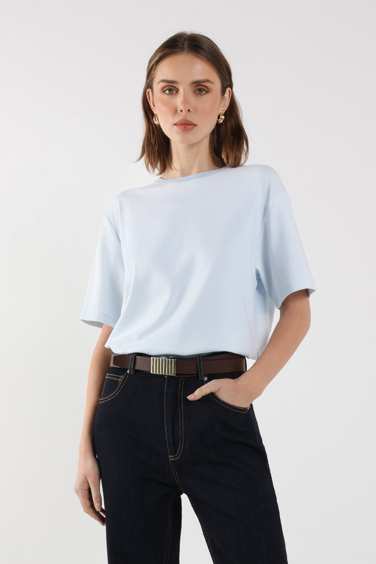 Boyfriend T-Shirt | Powder Blue