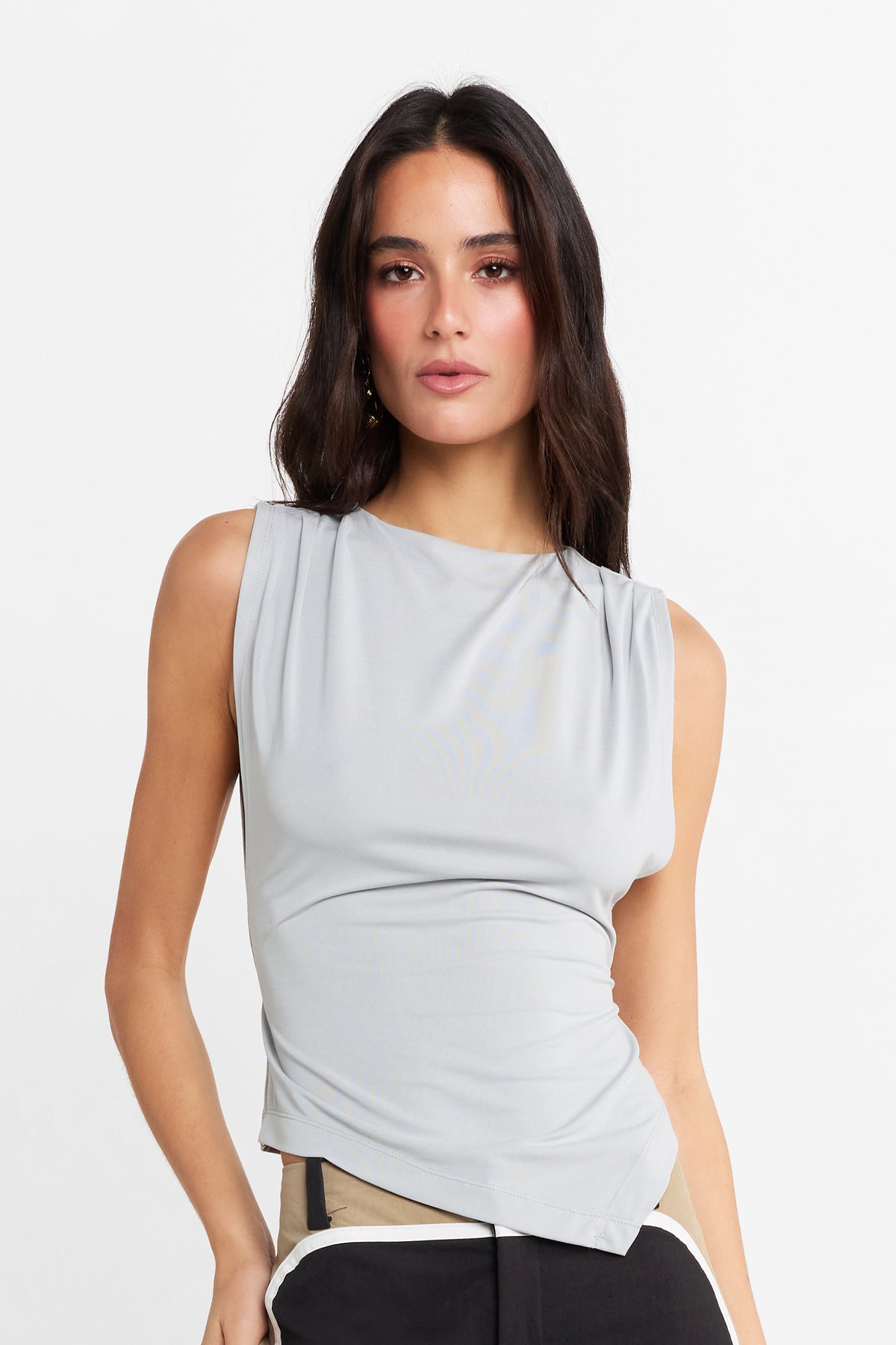 Calista Top | Light Steel