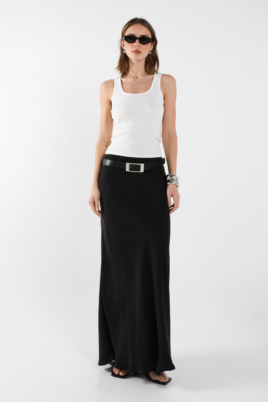 Rheia Maxi Skirt | Black