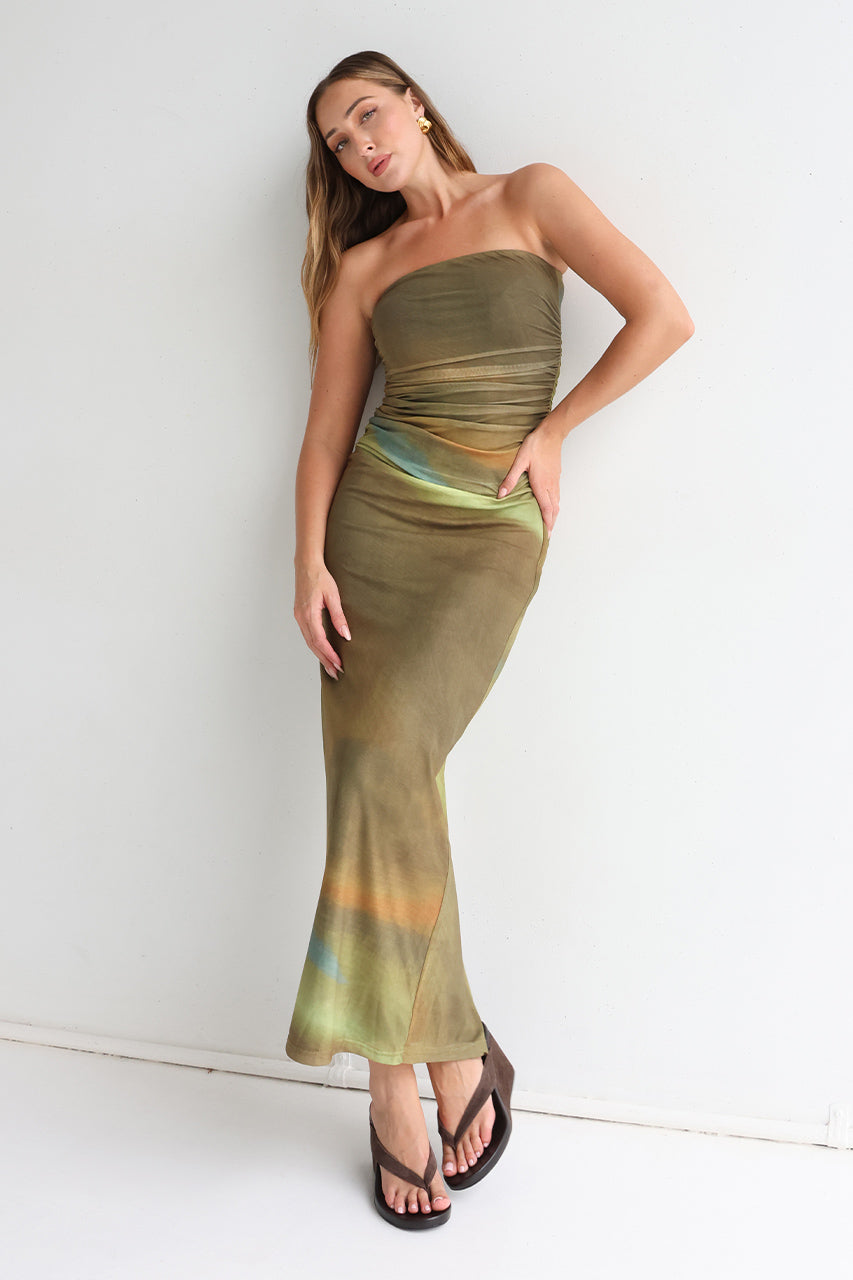 Caspain Maxi Dress | Forrest Mist