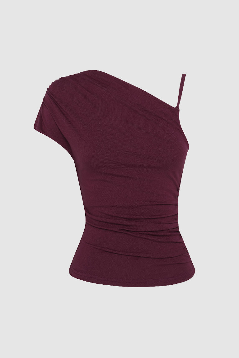 Charlotte Top | Aubergine