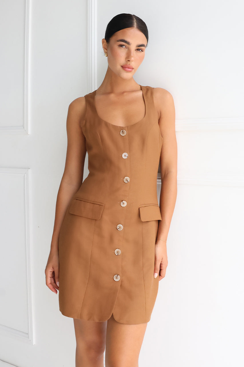 Cherie Mini Dress | Choc