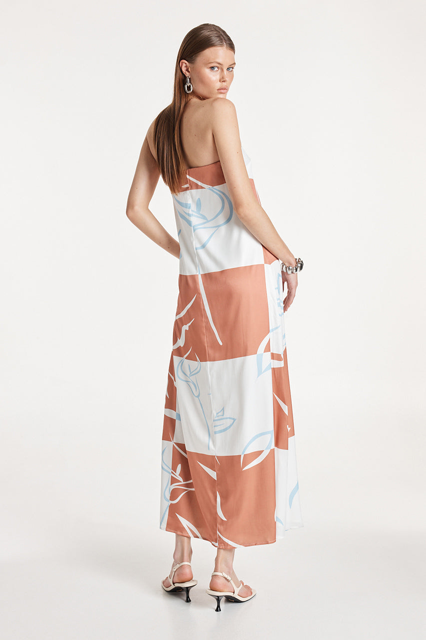 Delaney Maxi Dress | Floral Check
