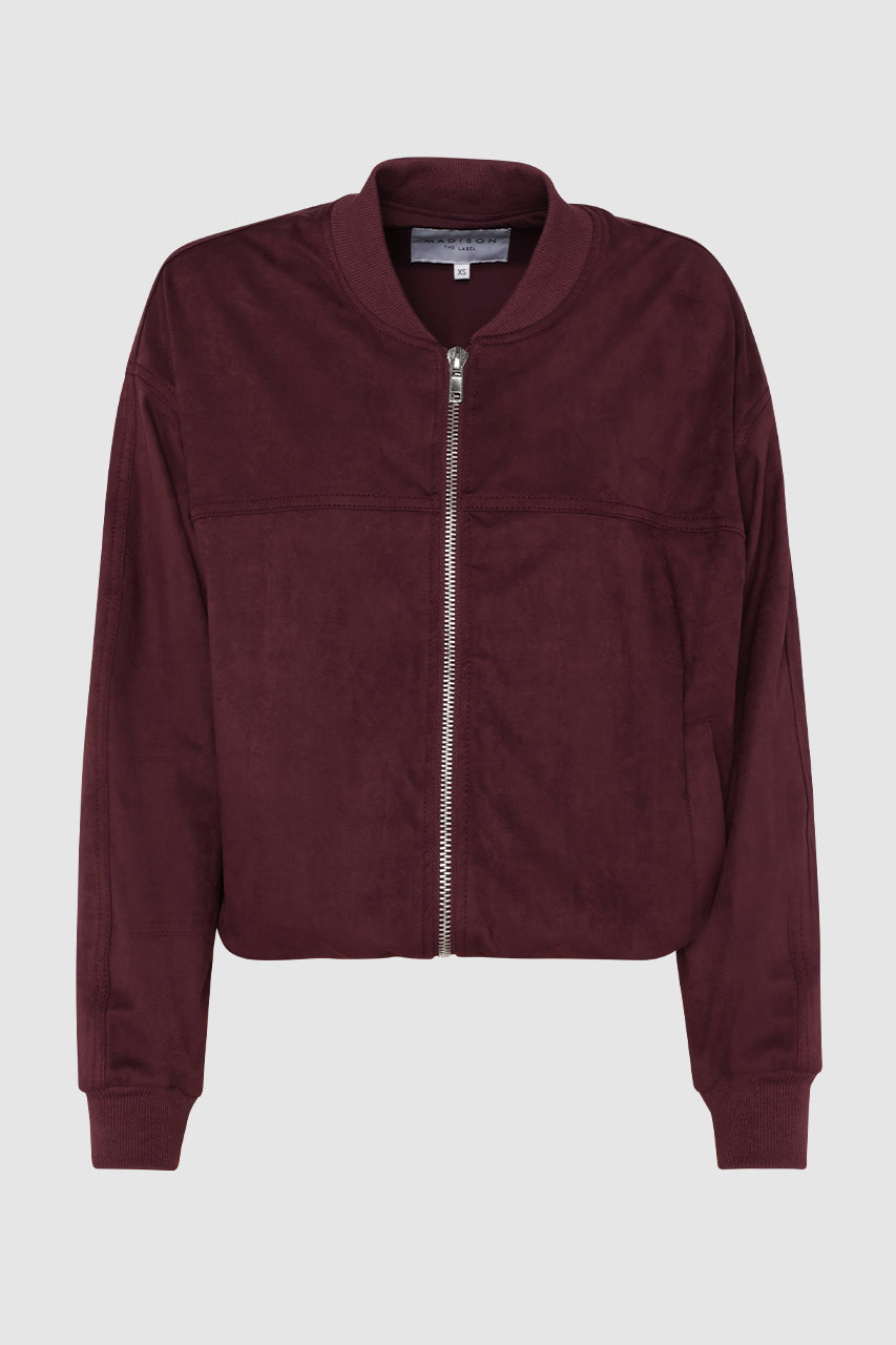 Deserae Jacket | Plum Suede