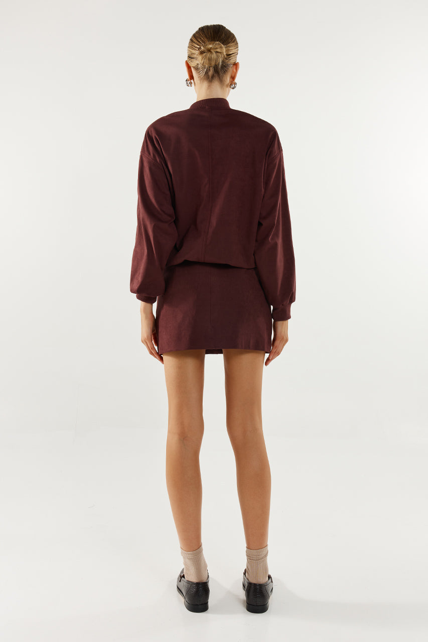 Deserae Jacket | Plum Suede