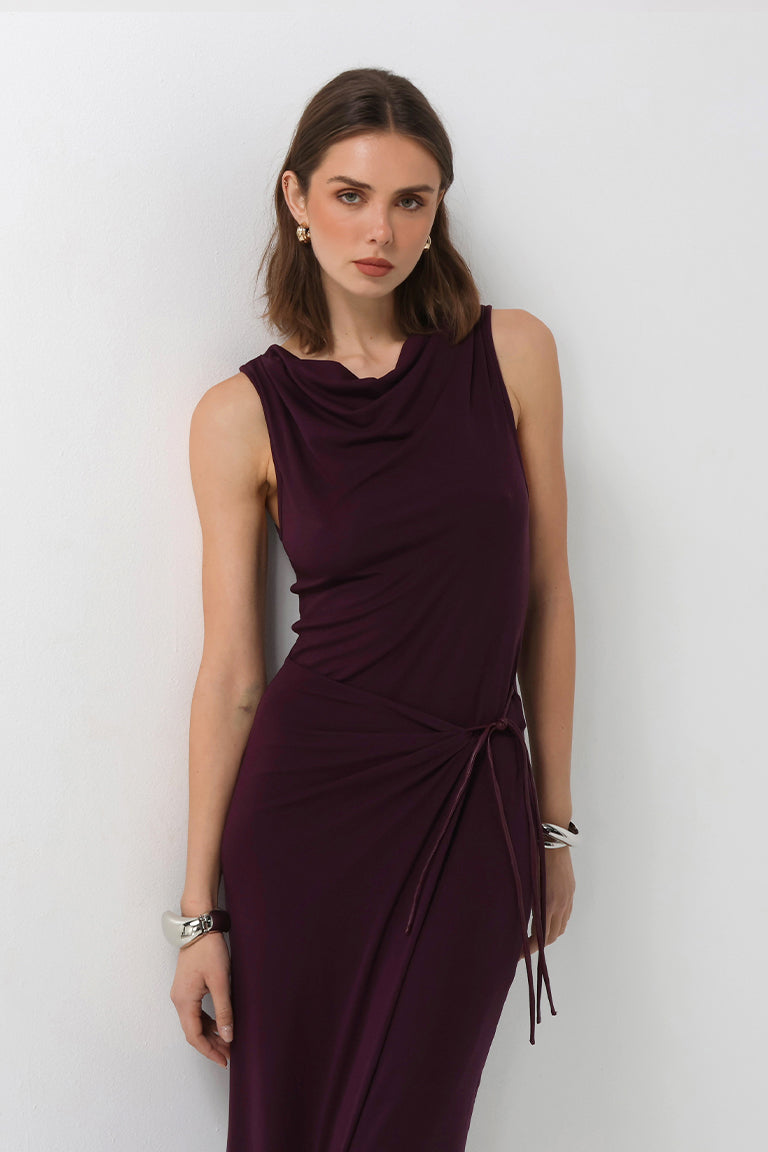 Evelina Maxi Dress | Plum