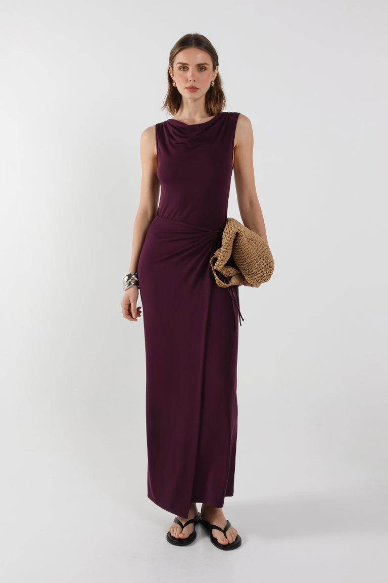 Evelina Maxi Dress | Plum