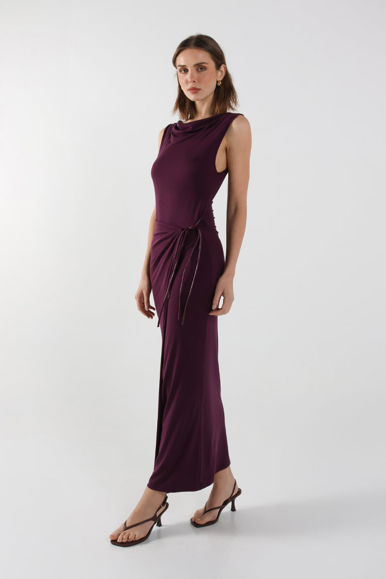 Evelina Maxi Dress | Plum
