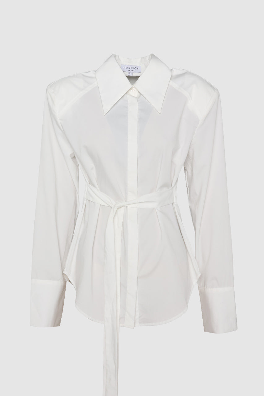 Ferris Tie Shirt | White