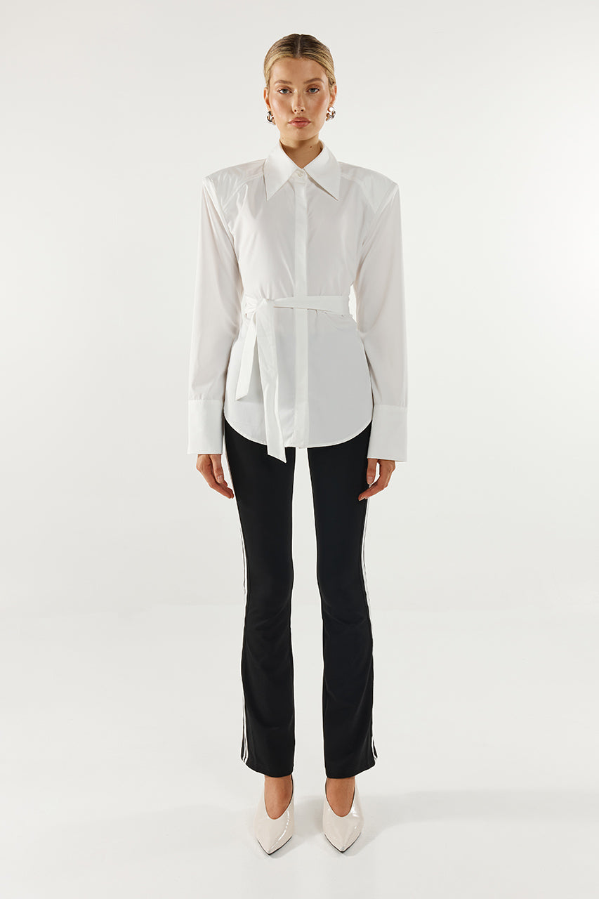 Ferris Tie Shirt | White