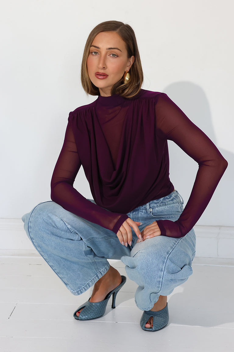 Grace Top | Plum