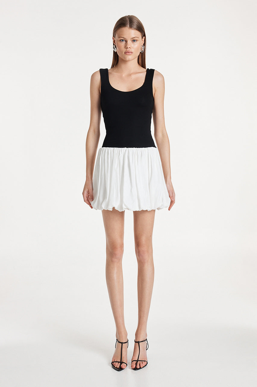 Harley Bubble Skort Dress | Black/White