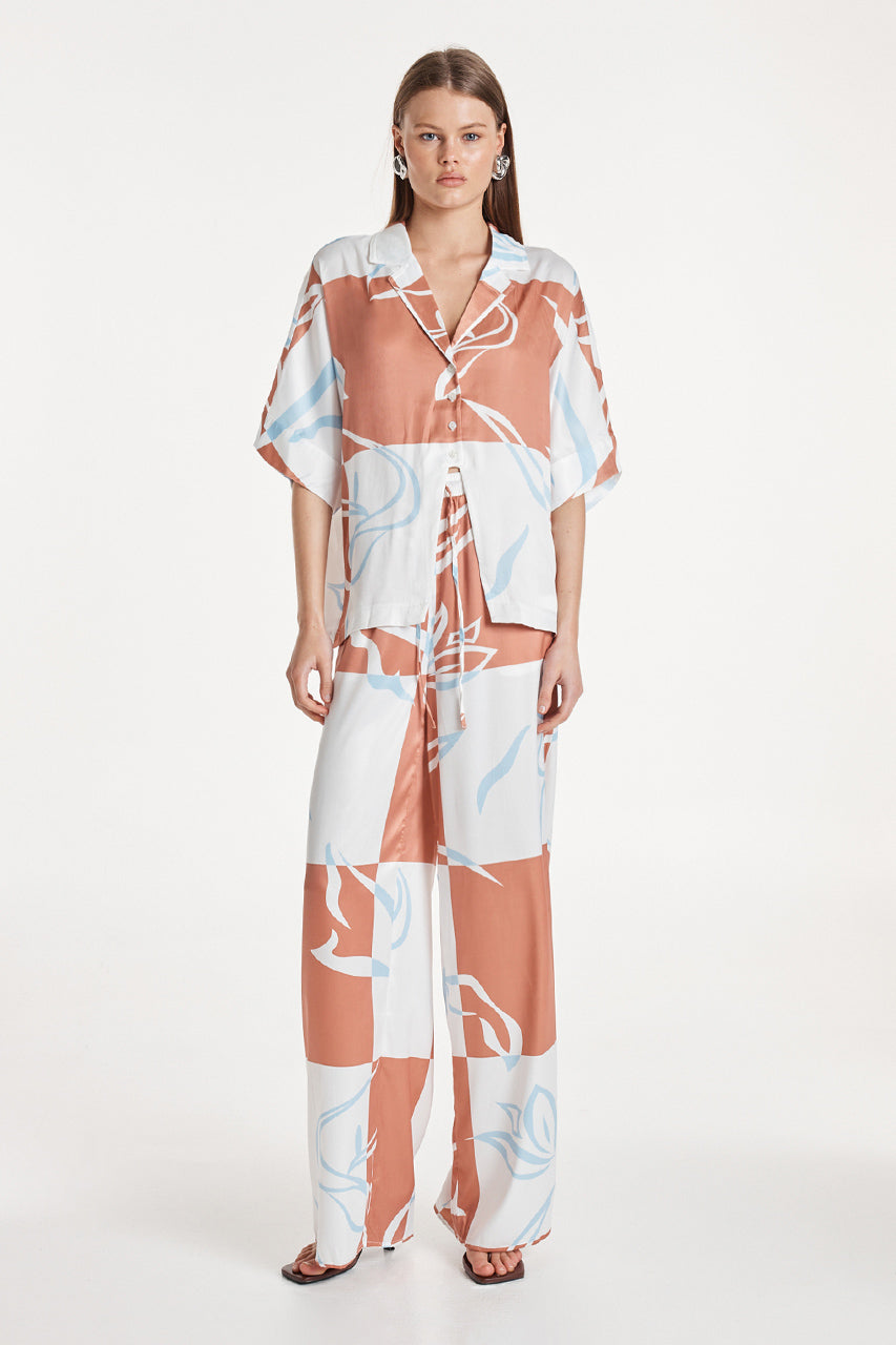 Irena Shirt | Floral Check