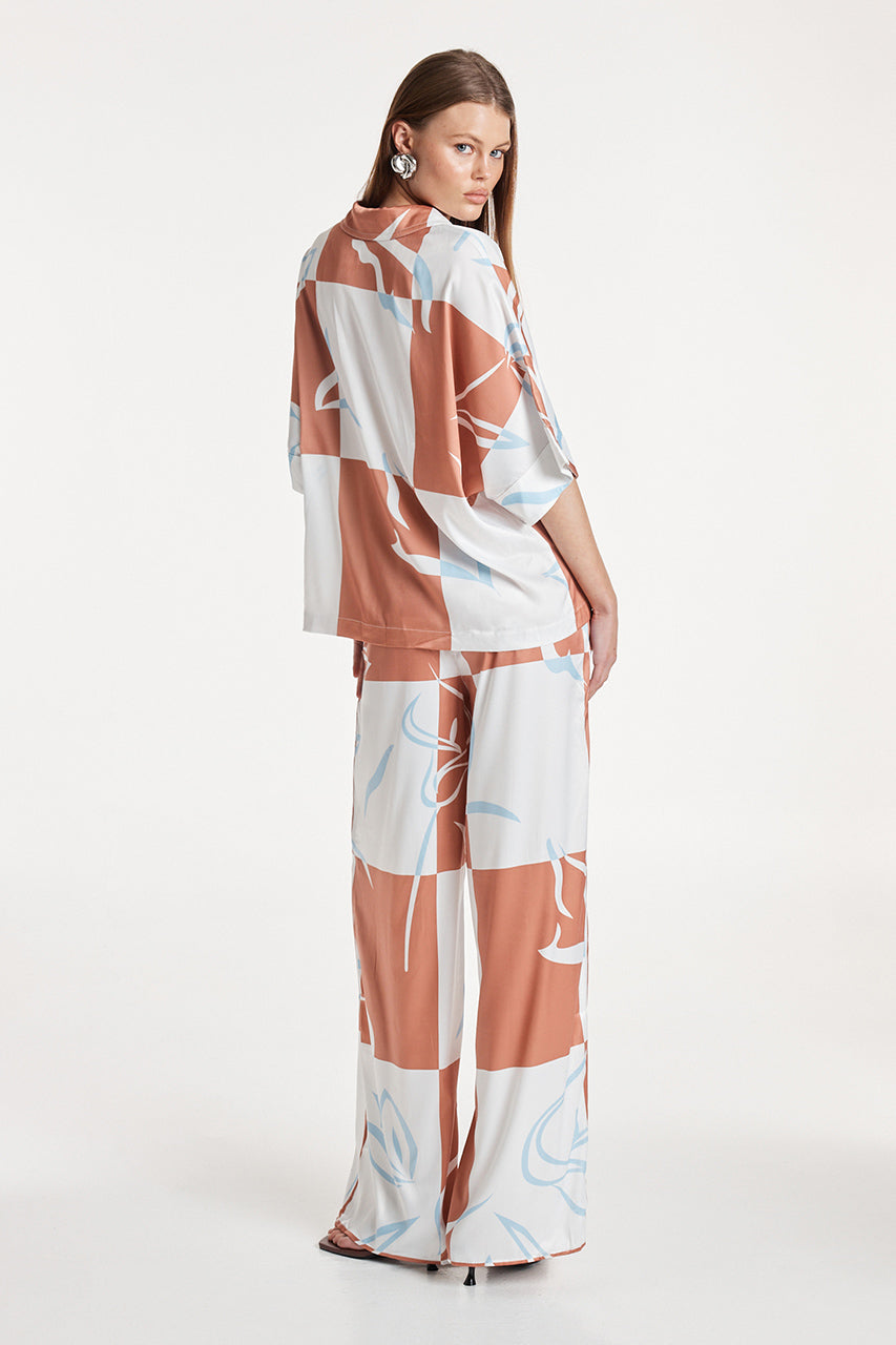 Irena Shirt | Floral Check