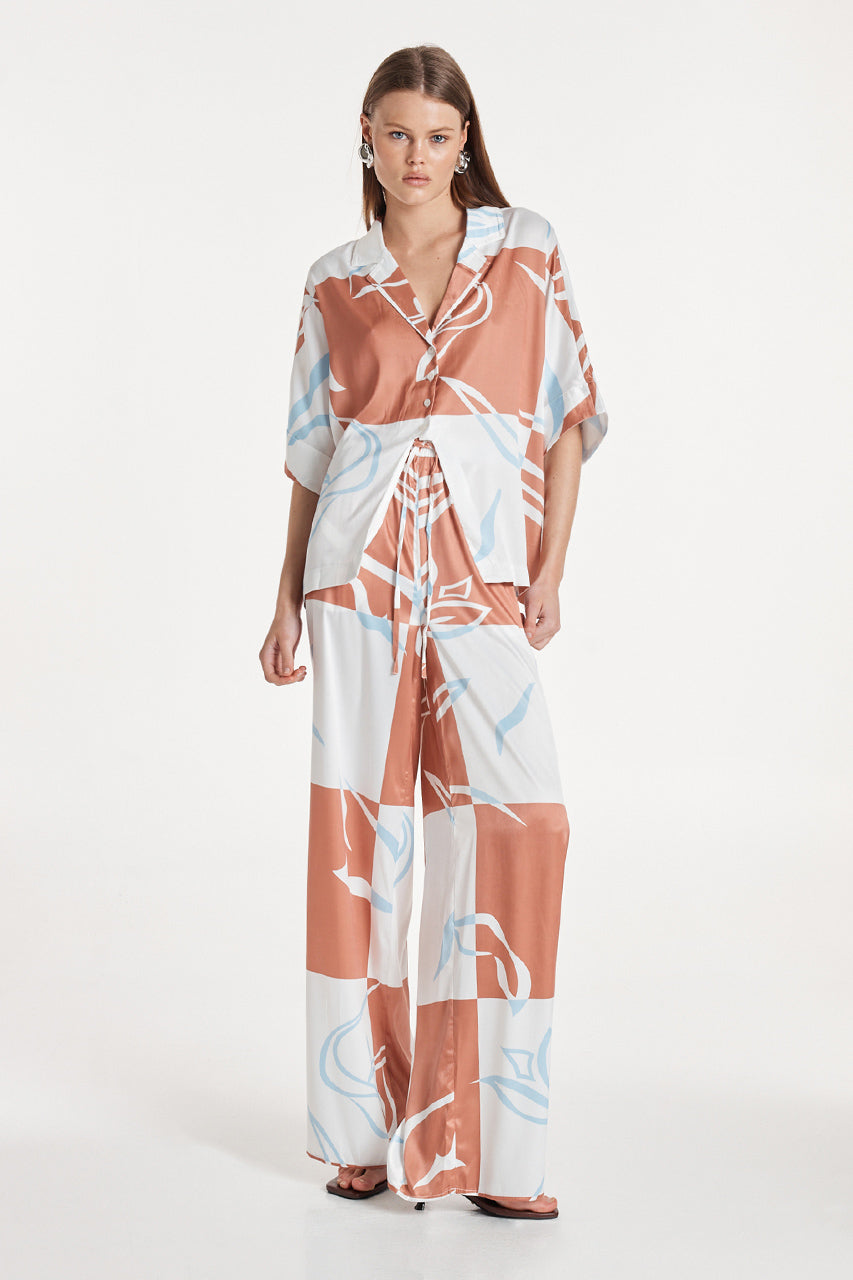 Irena Shirt | Floral Check