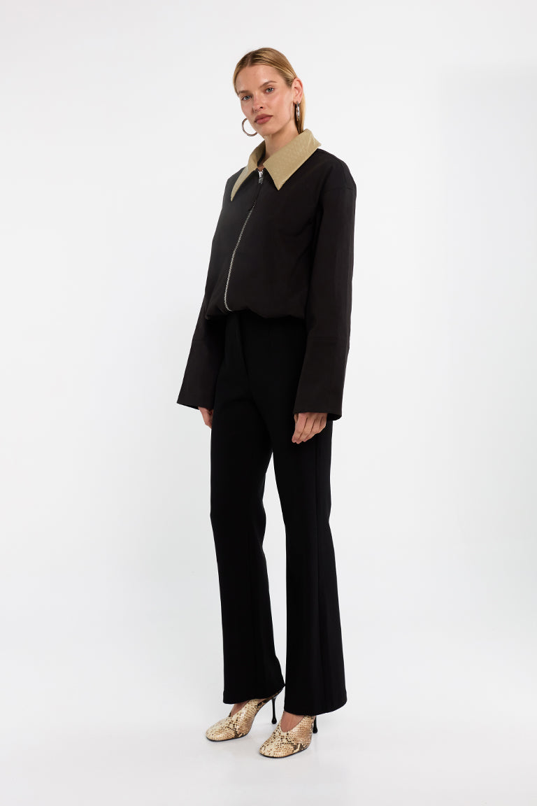 Jayda Jacket | Charcoal/Sage