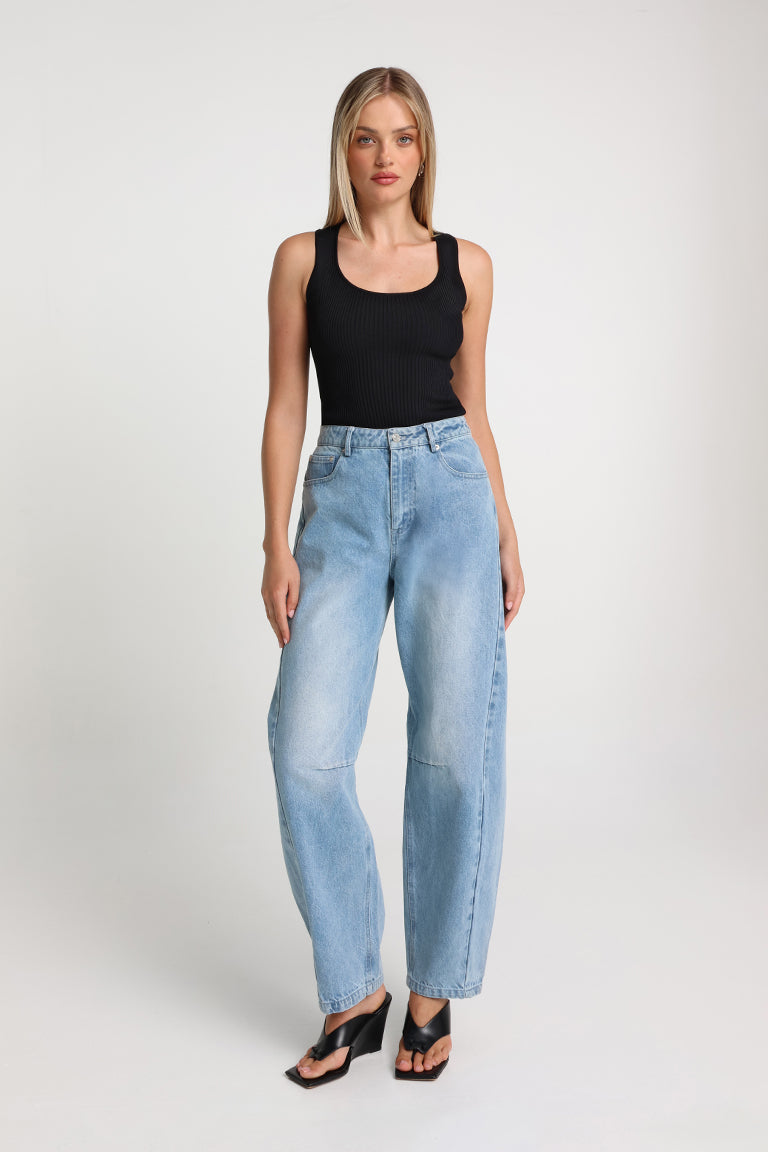Jeanie Knit Top | Black
