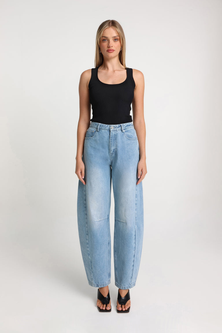 Jeanie Knit Top | Black