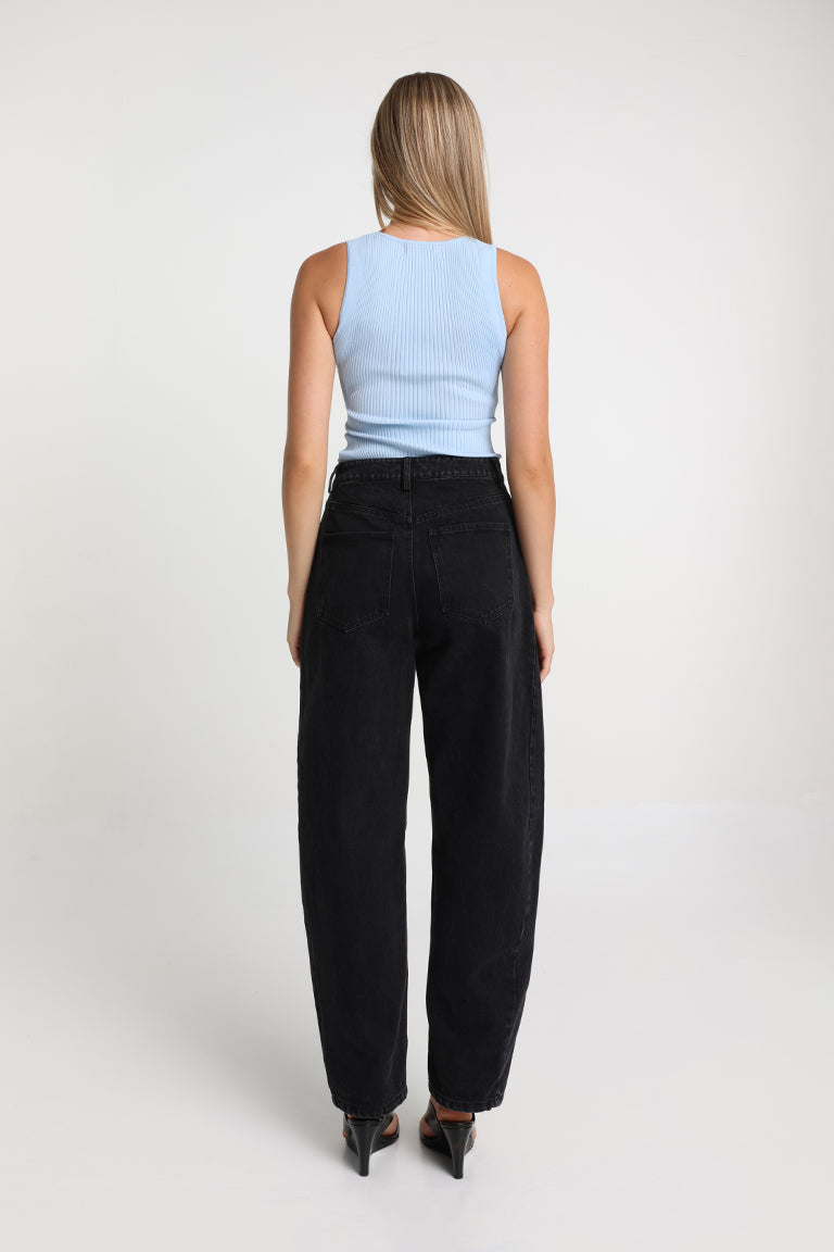 Jeanie Knit Top | Powder Blue