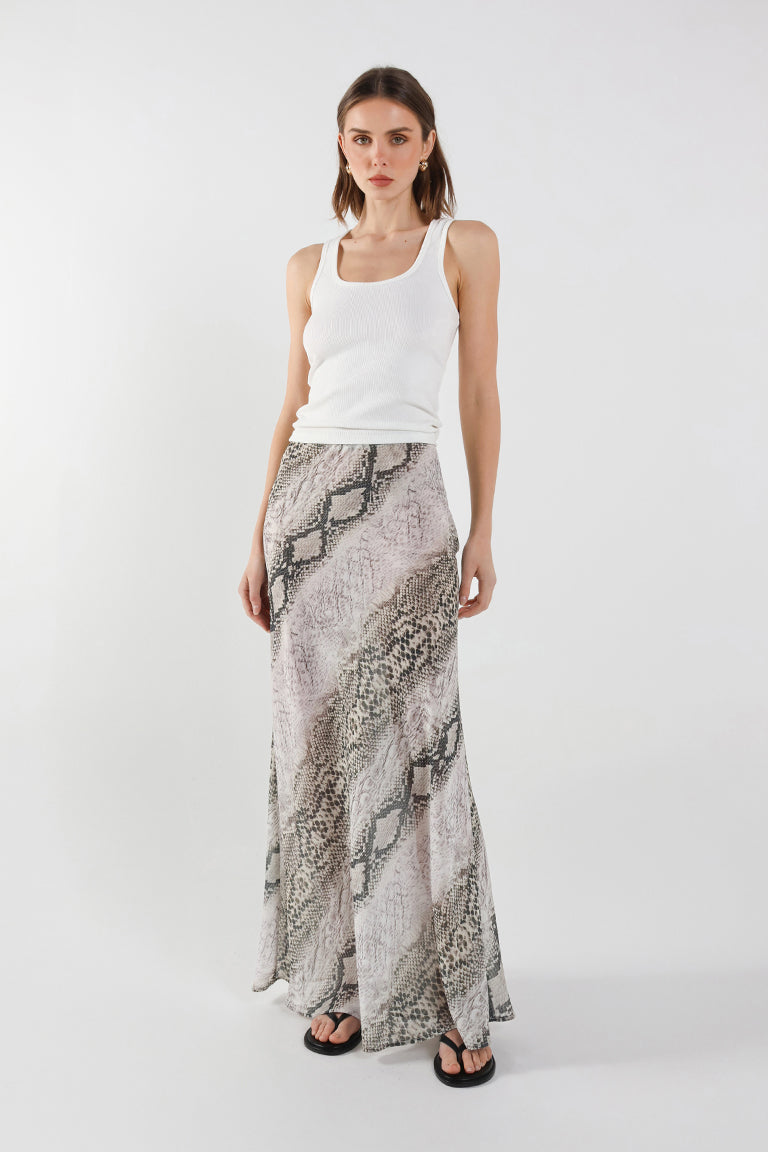 Joni Maxi Skirt | Snake