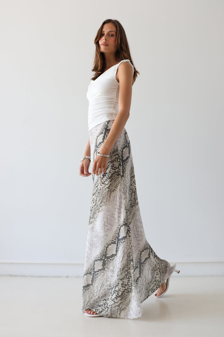 Joni Maxi Skirt | Snake