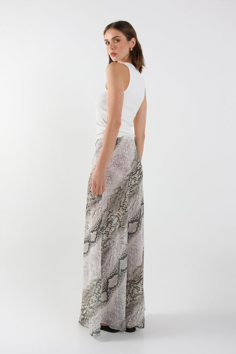 Joni Maxi Skirt | Snake