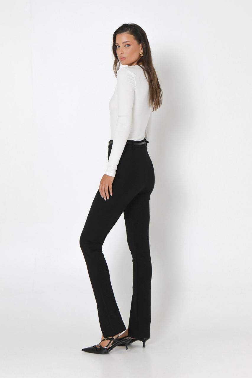 Mason Zip Pants | Black