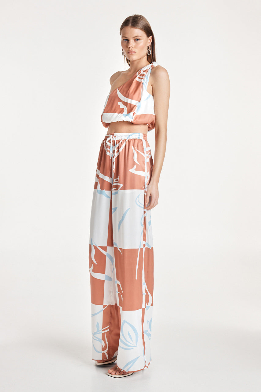 Melva Top | Floral Check