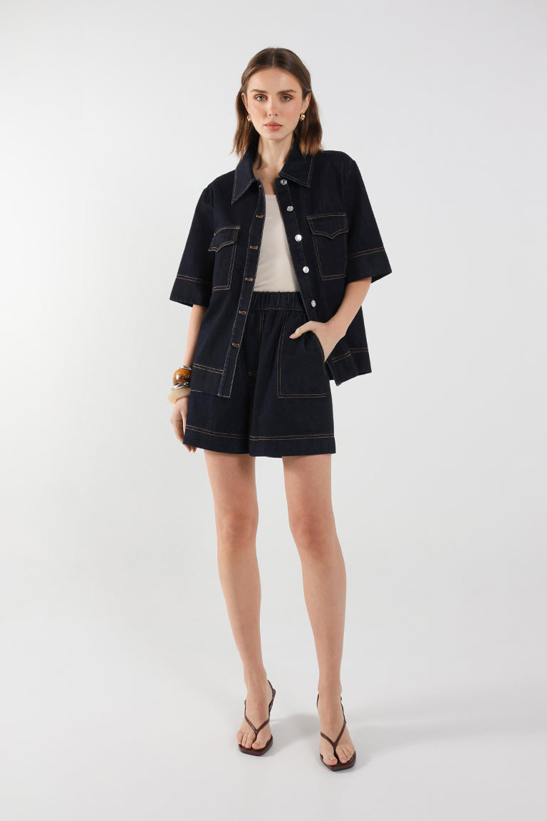 Mira Shorts | Indigo