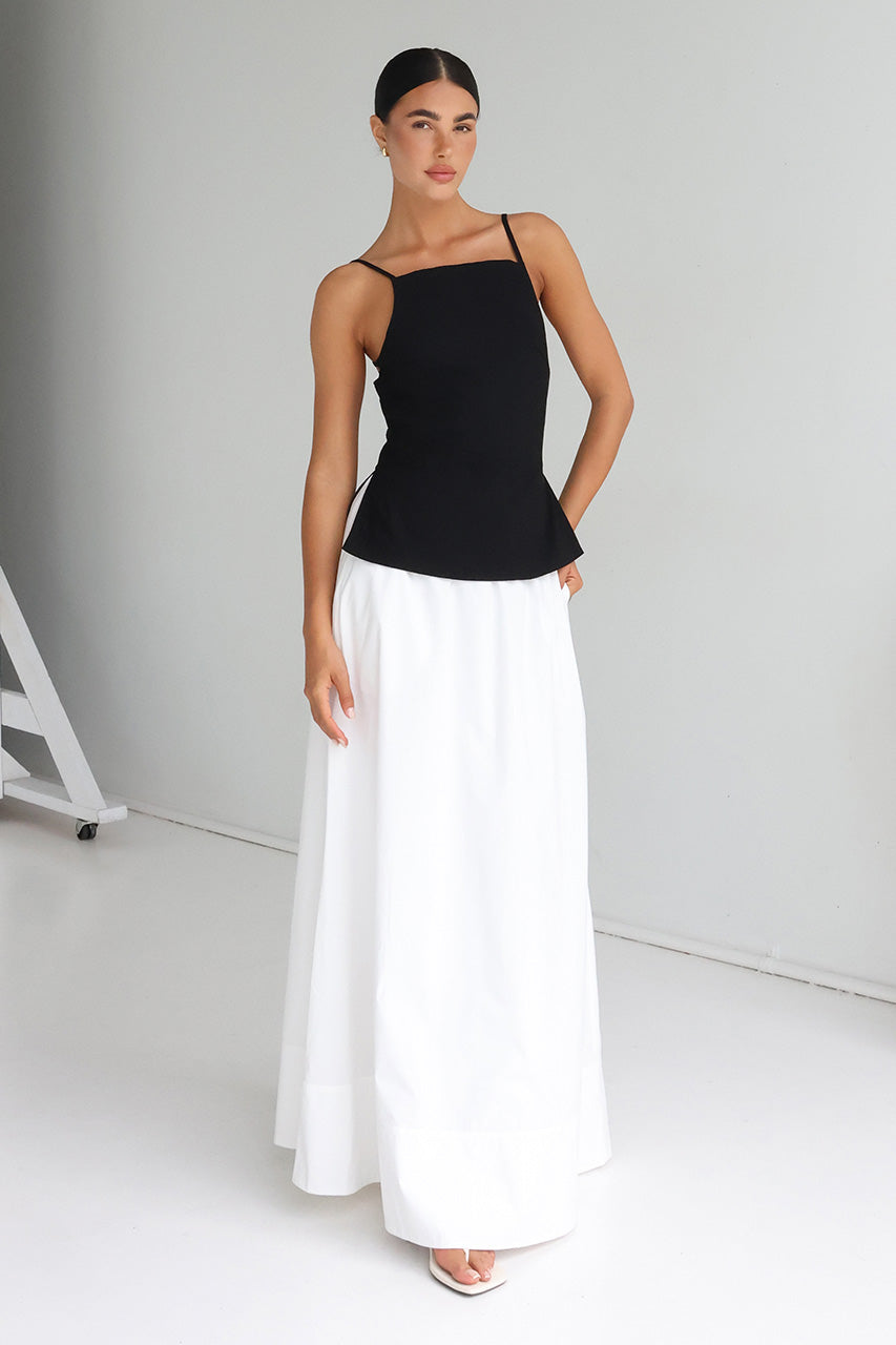 Lopez Maxi Skirt | White