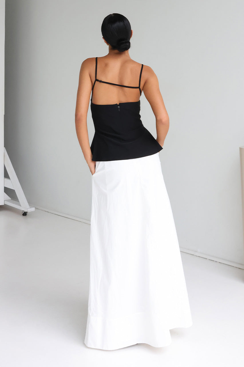 Lopez Maxi Skirt | White