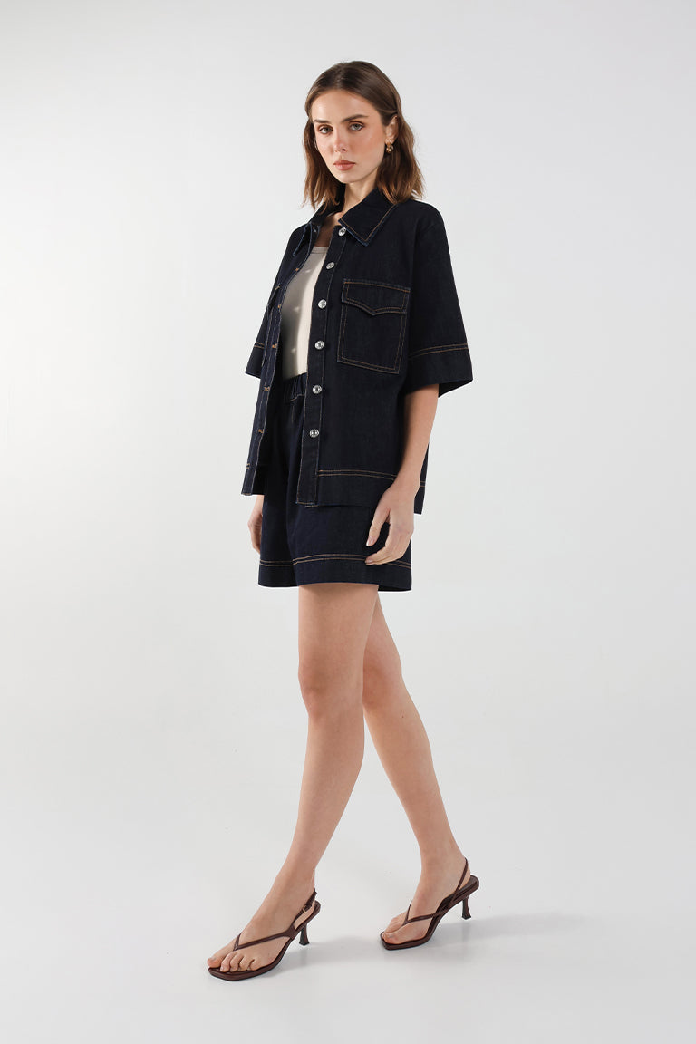 Nella Shirt | Indigo