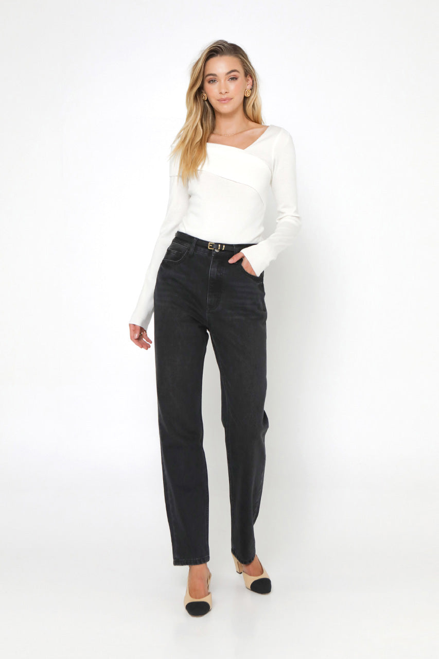 Petra Knit Top | White