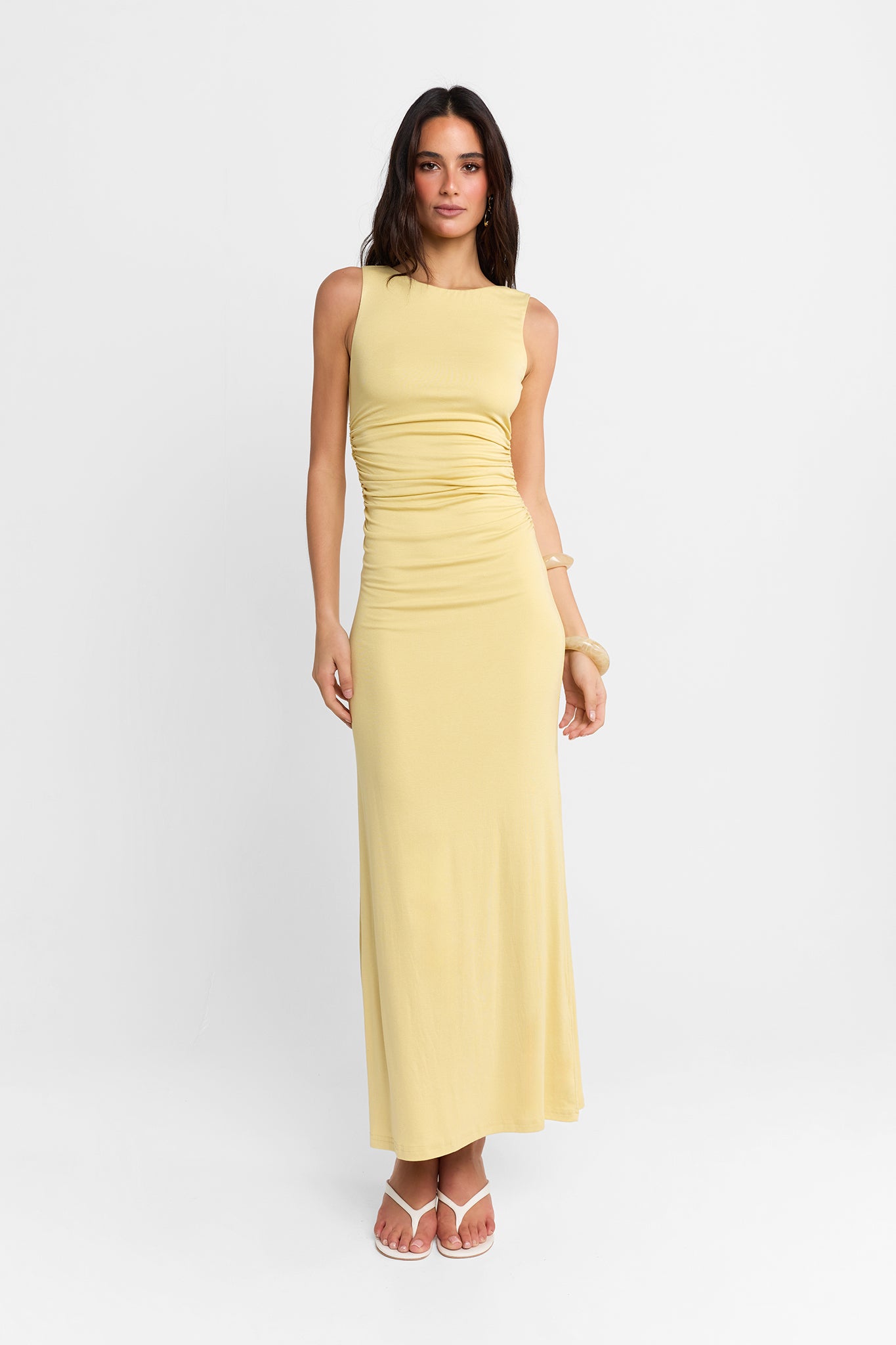 Rossi Maxi Dress | Custard