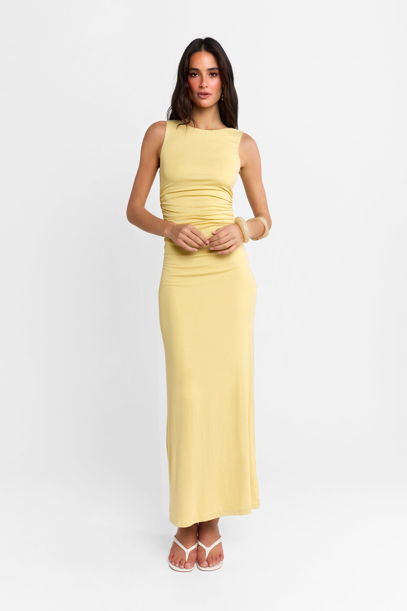 Rossi Maxi Dress | Custard