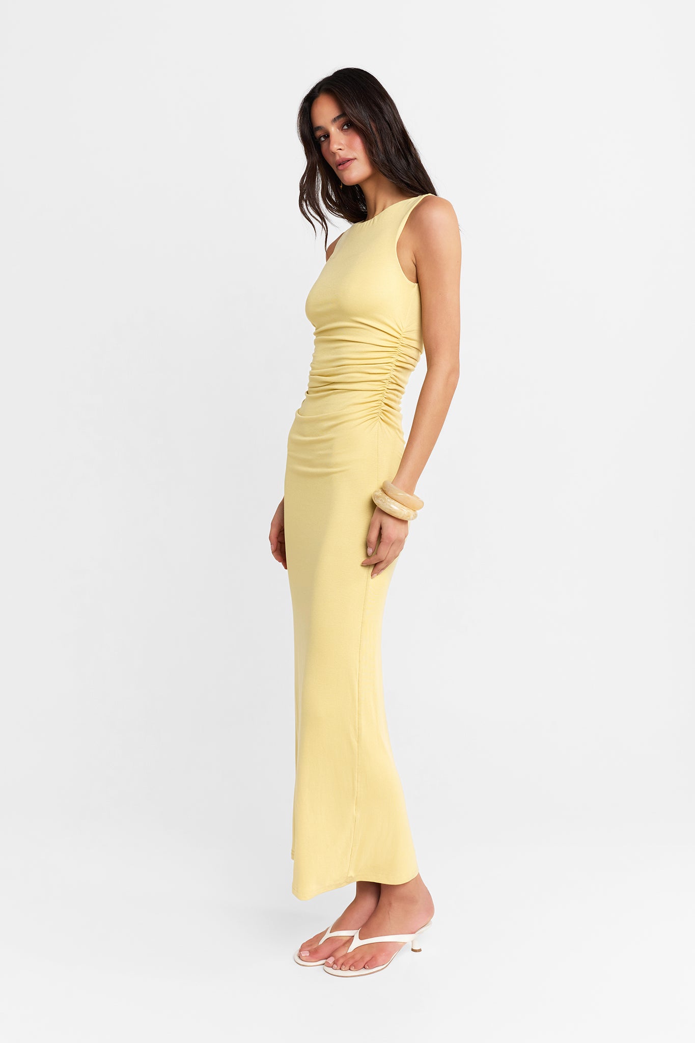 Rossi Maxi Dress | Custard