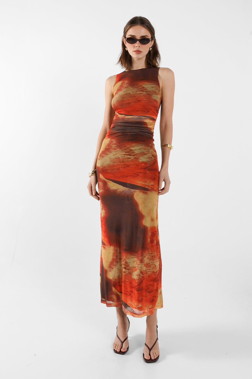 Rossi Maxi Dress | Sunset