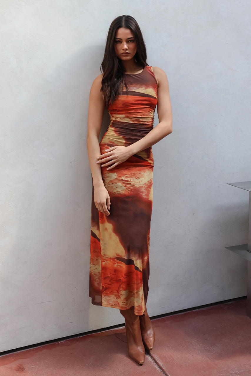 Rossi Maxi Dress | Sunset
