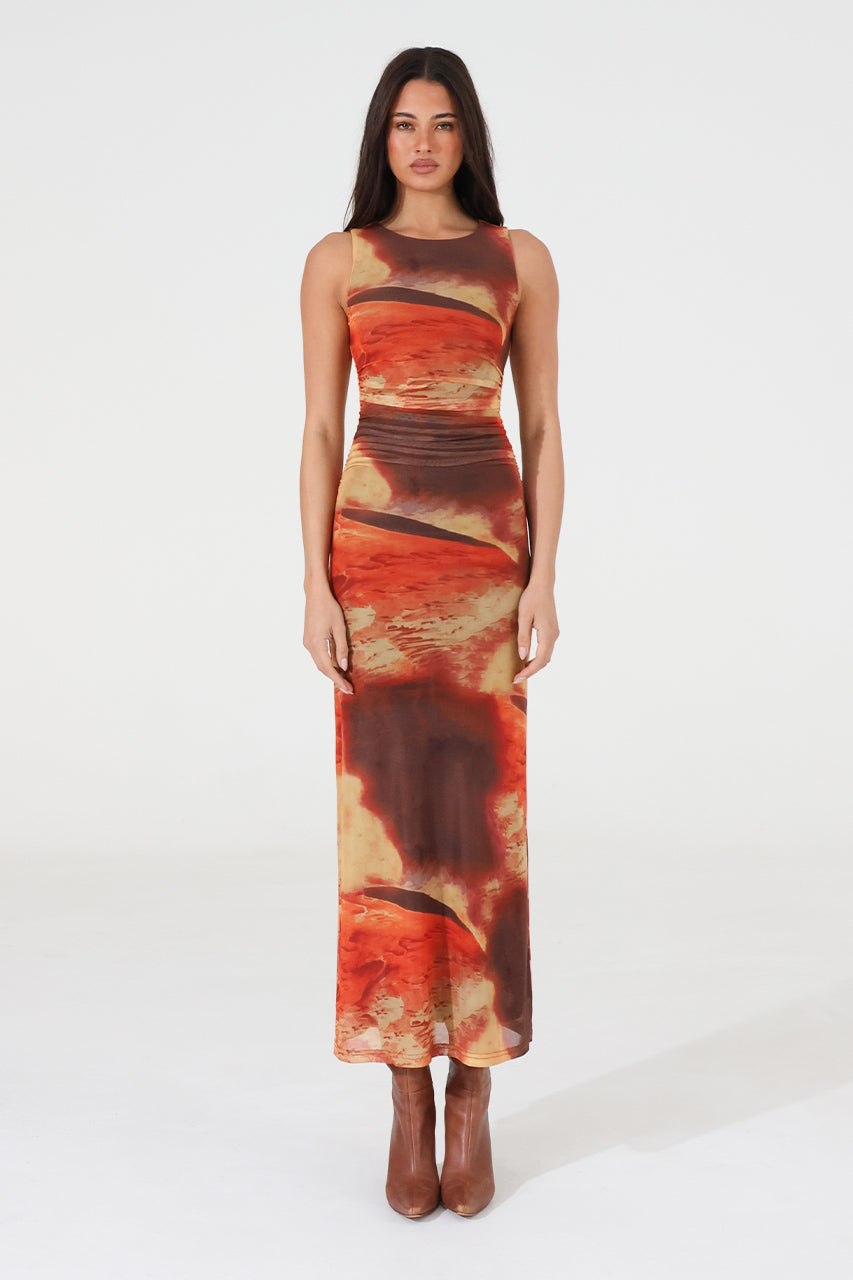Rossi Maxi Dress | Sunset