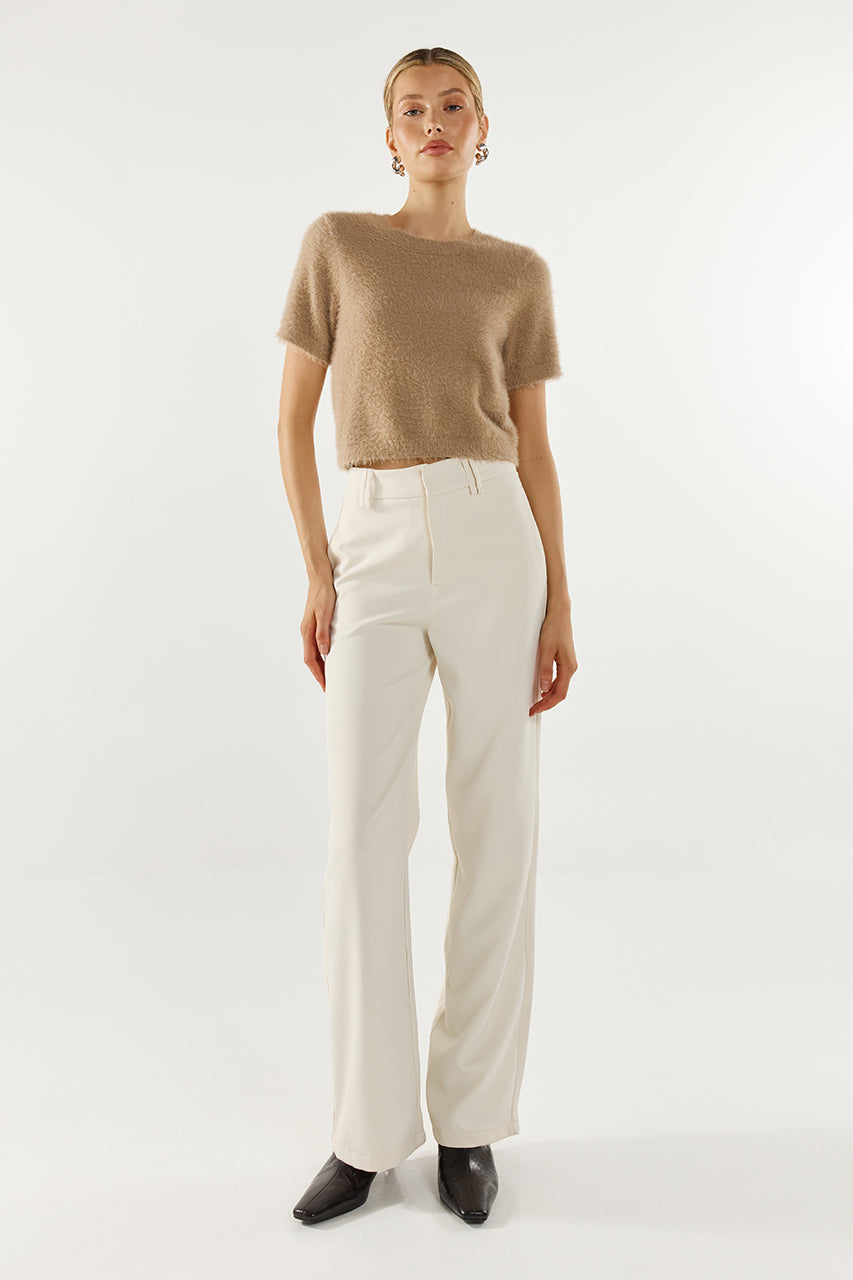 Ruby Knit Tee | Camel