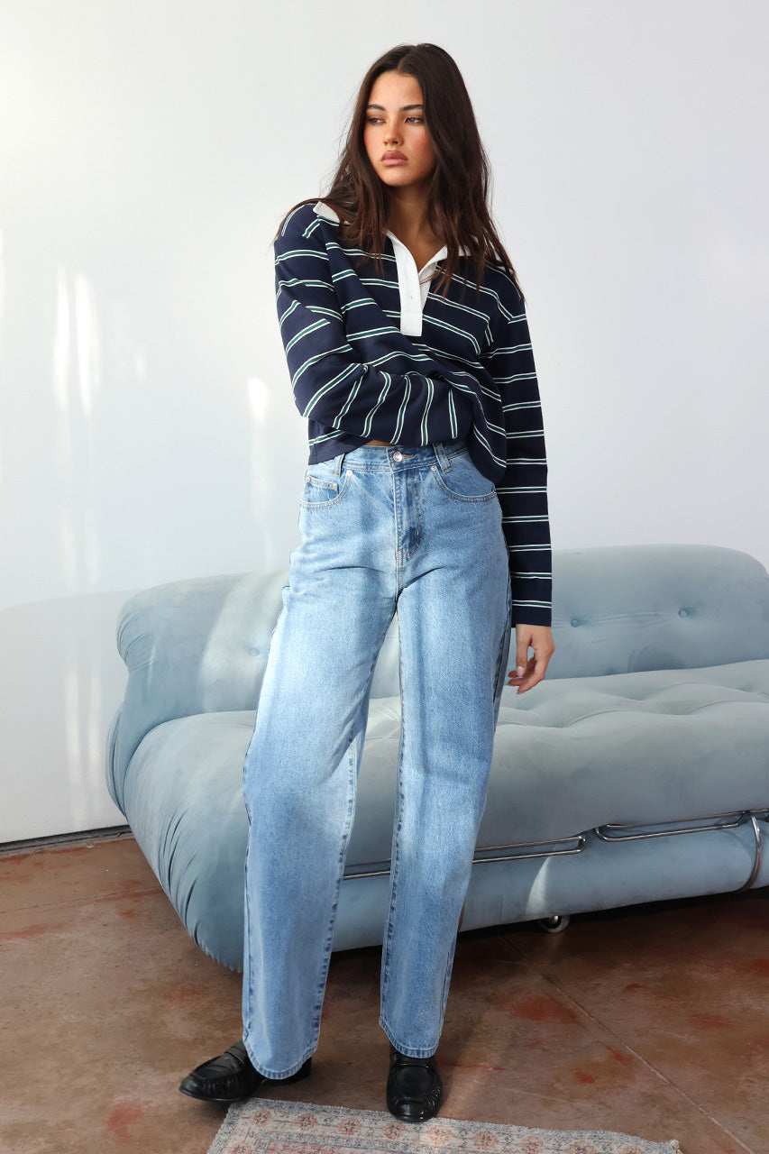 Ryland Rugby Top | Stripe